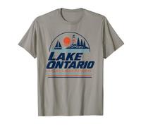 Lake Ontario 1615 Retro Style Men Women Vintage Lake Ontario T-Shirt