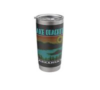Lake Ouachita Arkansas Mountains Retro Stainless Steel Insulated Tumbler