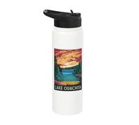 Lake Ouachita Sunset Forest Landscape Magic Stainless Steel Insulated Water Bottle