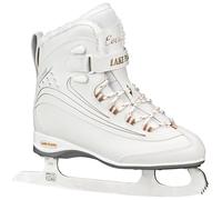 Lake Placid Everest Women's Ice Skate, White/Gold, Size 6