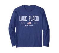 Lake Placid New York Field/Lake Placid NY Long Sleeve T-Shirt
