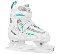 Lake Placid Summit Girl's Adjustable Ice Skate White/Mint Medium (1-4)