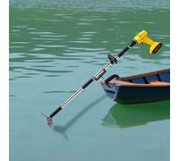 Lake/Pond Hand Drill Boat Propeller, Lightweight Kayak Trolling Motor Thruster Paddle, Canoe Electric Drill Powered Boat Motor Spare Part(With Clamp,L-100cm(39 3/8"))
