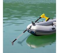 Lake/Pond Hand Drill Boat Propeller, Lightweight Kayak Trolling Motor Thruster Paddle, Canoe Electric Drill Powered Boat Motor Spare Part(With Bracket,L-125cm(49 1/4"))