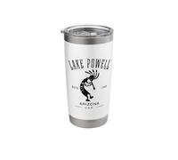 Lake Powell Arizona Dancing Kokopelli Distressed Design Stainless Steel Insulated Tumbler