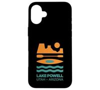 Lake Powell Utah Rock Formation And Boating Icons Minimalist Case for iPhone 16 Plus