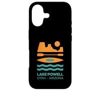 Lake Powell Utah Rock Formation And Boating Icons Minimalist Case for iPhone 17