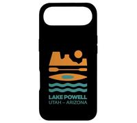 Lake Powell Utah Rock Formation And Boating Icons Minimalist Case for iPhone Air