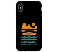 Lake Powell Utah Rock Formation And Boating Icons Minimalist Case for iPhone X/XS