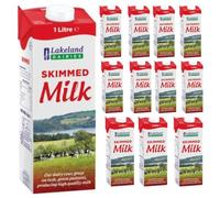LAKE Skimmed Milk 1000 Mililiter x 12 Packs