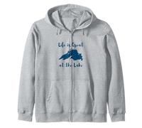 Lake Superior Life is Great at the Lake Zip Hoodie