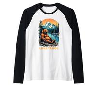 Lake Tahoe Bear Scenic Wilderness Adventure Raglan Baseball Tee