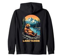 Lake Tahoe Bear Scenic Wilderness Adventure Zip Hoodie