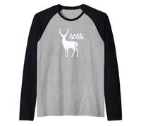 Lake Tahoe California and Nevada Vacation Raglan Baseball Tee
