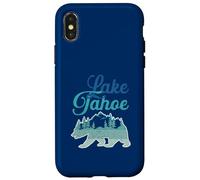Lake Tahoe California Grizzly Bear Mountains Hiking Retro Case for iPhone X/XS