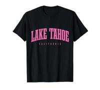 Lake Tahoe California Nevada Pink Value Graphic T-Shirt, Men, Black, L