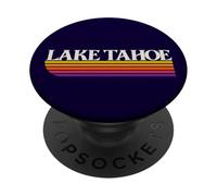 Lake Tahoe California Retro Graphic - Lake Tahoe CA PopSockets Adhesive PopGrip