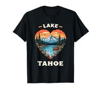 Lake Tahoe Heart Nature Mountain Scene Art T-Shirt
