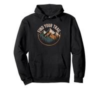 Lake Tahoe Hiker Vintage Compass Rose Mountain Adventure Pullover Hoodie
