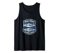 Lake Tahoe Mountain Lake Reflection California Nevada Tank Top