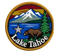 Lake Tahoe Nevada California Patch Embroidered Iron-on/Sew-on Badge (3 Inch) Souvenir Travel USA Emblem Gift Patches