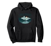 Lake Tahoe Scenic Mountain Landscape Pullover Hoodie, Adult Unisex, Black, XXL