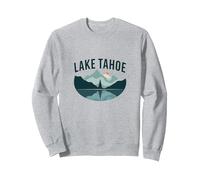 Lake Tahoe Scenic Mountain Landscape Sweatshirt, Adult Unisex, Heather Grey, XXL