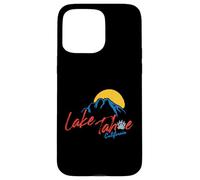 Lake Tahoe Ski California Vintage Sunset Mountain Case for iPhone 15 Pro Max