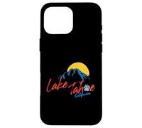 Lake Tahoe Ski California Vintage Sunset Mountain Case for iPhone 16 Pro Max
