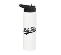 Lake Tahoe Varsity Script Classic Sports Jersey Style Stainless Steel Insulated Water Bottle