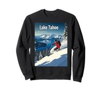 Lake Tahoe Winter Skiing Adventure Sweatshirt