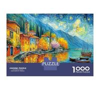 Lake Town Premium 1000 Pieces Thick Cardboard Puzzle Starry Night Sky Kids 12+ Anxiety Relief Indoor Activity Idea 70x50cm/1000pcs