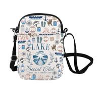 Lake Vibes Gift Lake Social Club Crossbody Bag Camping Adventure Travel Gift Girls Trip Messenger Bag, Lak Social Cb