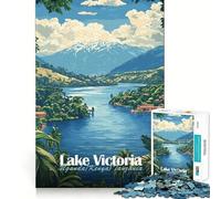 Lake Victoria Landscape 1000-piece Puzzle for Teenagers Clear Logic Snug Joint Fun Activity Christmas Surprise (50x75cm)