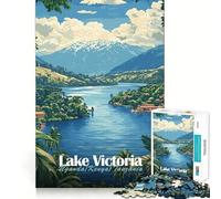 Lake Victoria Landscape Jigsaw Puzzles for Adults 1000 Pieces Logic Skill Decompress Family Bond Great Gift (38x26cm)