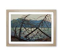 Lake View by Tom Thomson Framed Print | A2 Oak Framed Wall Art | Ready to Hang | Modern Landscape Picture | Living Room Bedroom Lounge Office