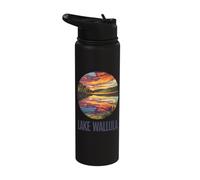 Lake Wallula Sunset Reflections Panorama Stainless Steel Insulated Water Bottle