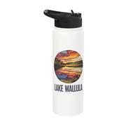 Lake Wallula Sunset Reflections Panorama Stainless Steel Insulated Water Bottle