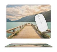 Lake Wooden Pier Mouse Pad Mouse Mat 10 X 8 Inch