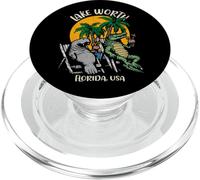 Lake Worth Florida USA Funny Manatee Alligator Design PopSockets PopGrip for MagSafe
