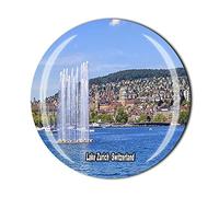 Lake Zurich Switzerland Fridge Magnet Crystal Tourist Souvenir Gift Collection Refrigerator Magnetic Sticker