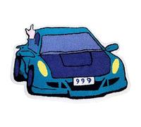 LAKEA Enthusiast Racing Car Shaped Tufting Rug Boy Living Room Bedroom Decor Carpet Embroidered Non-Slip Floor Mat Doormat Home Decor (29.5X19.7inch)