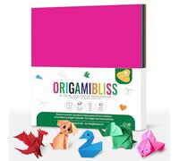 Lakeer Origami Paper 15 cm X 15 cm Pack of 100 Sheets Fluorescent Color Both Side Coloured For Origami, Scrapbooking, Hobby Crafts, Project Work