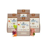 LAKEFIELDS MANUFAKTUR Premium Dry Dog Food, Chicken 70%, Grain-Free Dry Food for Puppies, Complete Food with Chicken Meat, Fennel, Carrots & Potatoes, Gently Baked, 4 x 2.5 kg