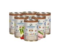 Lakefields Premium Wet Puppy Food, Chicken 61%, 6 x 800 g, Grain-Free Dog Food for Puppies, Natural Food Grade Ingredients, Carrots, Potatoes & Apple, Gently Cooked