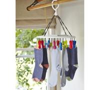 lakeland 16 Soft Grip Pegs Smalls Dryer ? Hooks Over Washing Line Or Shower Rail Cushioned Peg Grips