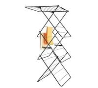 lakeland 4ft Lift Up Clothes Airer With Shelf - Anti-Slip Structure & Lockable Side Clips