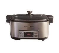 Lakeland 6.5L Searing Slow Cooker - 5 Pre-Set Cooking & Browning Functions Glass Locking Lid