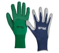 Lakeland Active 2 Pairs Multipurpose Gardening Work Gloves - Field Green & Oxford Blue - XX-Large