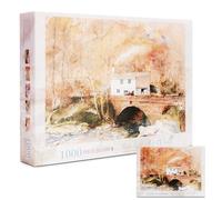 Lakeland Art World 1000 Piece Jigsaw Puzzle for Adults, Lake District Elterwater Bridge, Challenging Landscape Jigsaw, Finished Size 68.5 x 49cm, for Puzzle Lovers